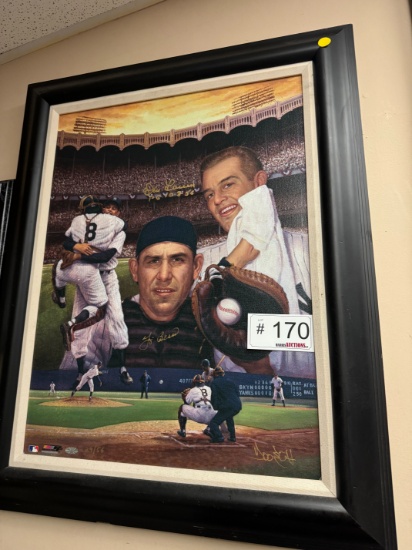 Yogi Berra Signed Painting 29/56