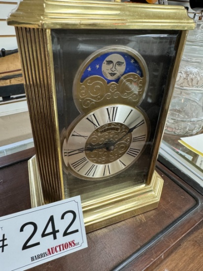 Hemle Moon Phase Quartz Mantle Clock