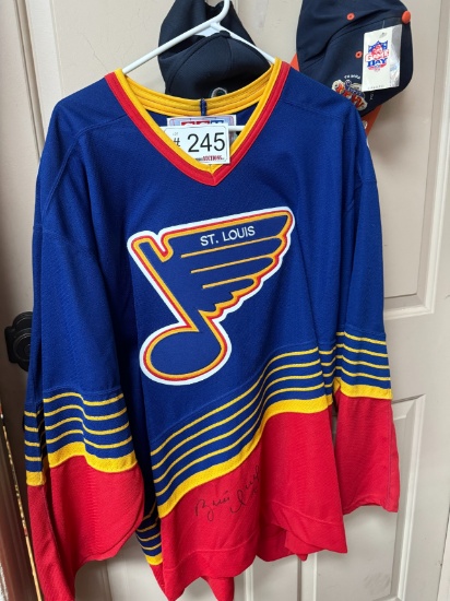 Brett Hull Signed Jersey (Blues) w/ COA