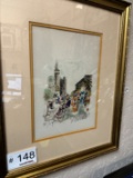 Set of 3 Signed, Numbered Water Colors