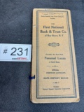 Ernest Hemingway Signed Bank Book