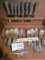 Towle “King Richard” Silverware  55 pcs   total weight 2296 g. (not counting knives)