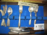 Alvin Sterling Silver 40 pcs total weight 1184 g. (not counting knives)