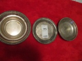 Sterling Silver Small Plates (3) 247G