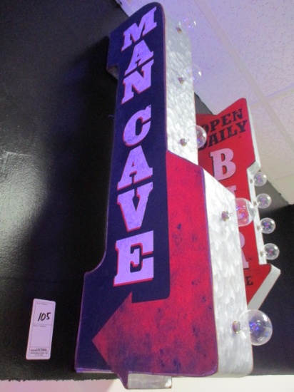 Man Cave Lighted Sign