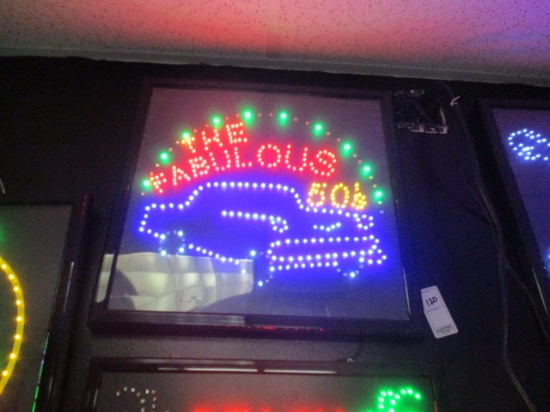 The Fabulous 50's LED Sign