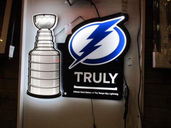 Tampa Bay Lightning Truly Lighted Sign