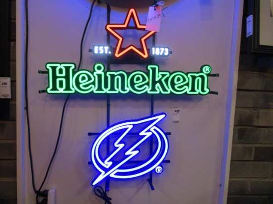 Heineken Tampa Bay Lightning Neon Sign