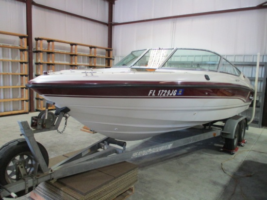 1995 Chaparral 1930 Sport SSP Bow Rider w/ I/O Merc-Cruiser 305 and Galvanized Tandem Trailer (Needs