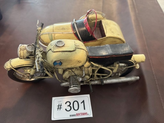Vintage BMW Motorcycle and Sidecar Diecast
