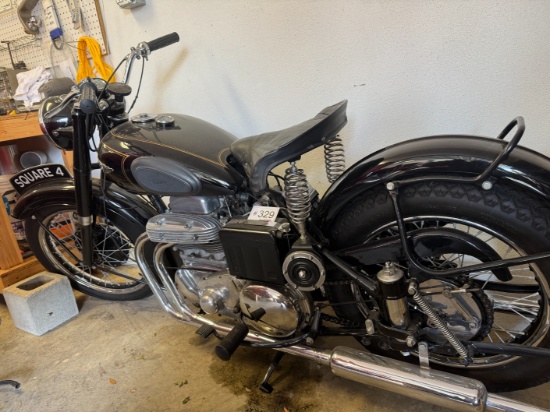 1953 Ariel Square 4 1000cc Motorcycle Restored by