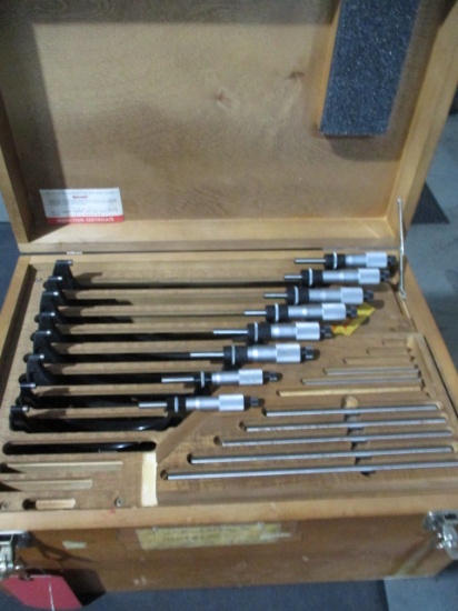 Starrett Micrometer Set w/ Case 25mm-300mm