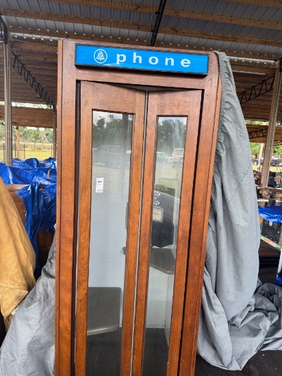 Vintage Wood Bell System Phone Booth w/ Pay Phone (Restored)