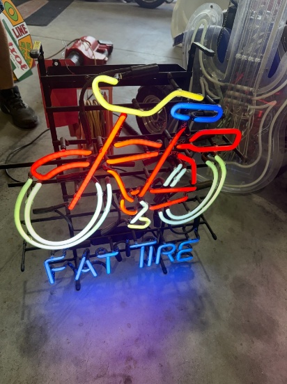 Fat Tire Neon Sign