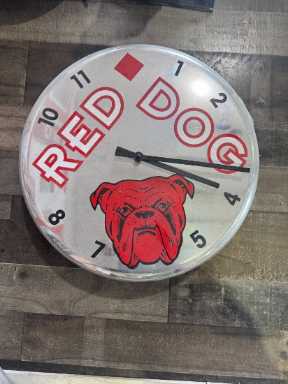 Red Dog Clock