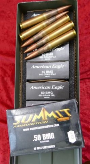 75 rounds of 50 BMG Ammo