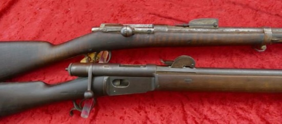 Pair of Early Antique Military Rifles