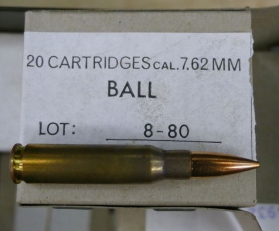 420 rounds of Surplus Israeli 7.62mm (308) Ammo