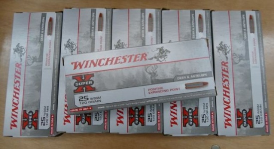 Lot of 120 rds of Winchester 25WSSM Ammo