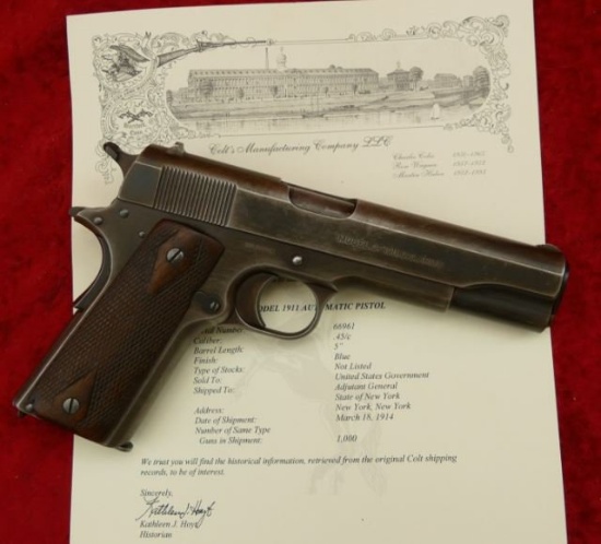1914 Production Colt 1911 Army Pistol
