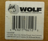 1,000 round Case of 7.62x39 Wolf Ammo