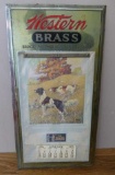 Western Brass Tin Calendar Holder