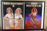 Pair of Winchester AA Bird Buster Girl Posters