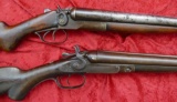 Pair of Antique Double Barrel Shotguns