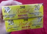2 Boxes of Weatherby 240 Magnum Ammo
