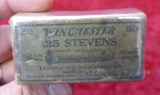Box of Winchester 25 Stevens Ammunition