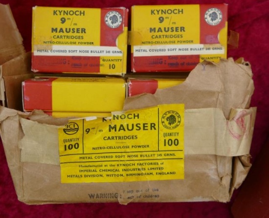200+ rounds of 9mm KYNOCH Ammo
