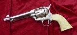 Colt Single Action Army Engraved Nickel Revolver