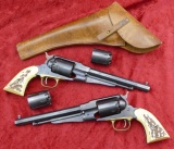 Pair of Pietta 1858 Remington Style Revolvers