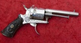 Antique Engraved Rim Fire Revolver