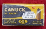 Box of 32 Short Rim fire Ammo