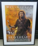 Autographed Mel Gibson BRAVEHEART Poster