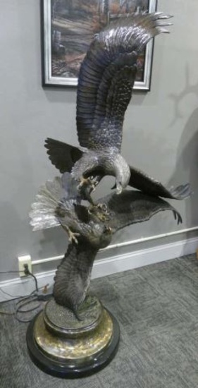 "Rapture" Large Eagle Bronze by S. Koop