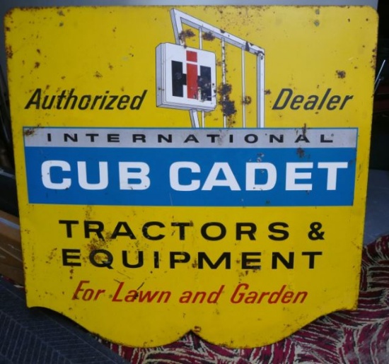 2 Sided International Cub Cadet Sign