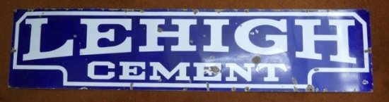 LEHIGH Cement Porcelain Sign