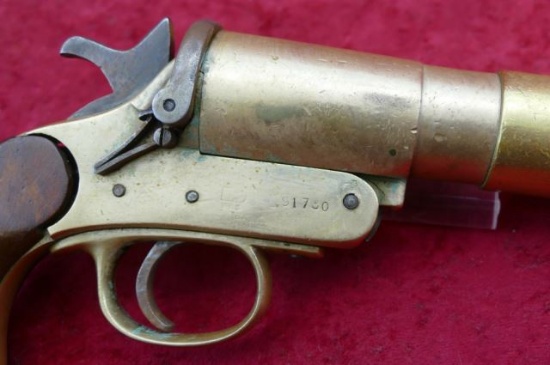 Webley & Scott Brass Flare Pistol