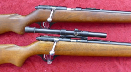Pair Marlin Model 81 22 Bolt Action Rifles