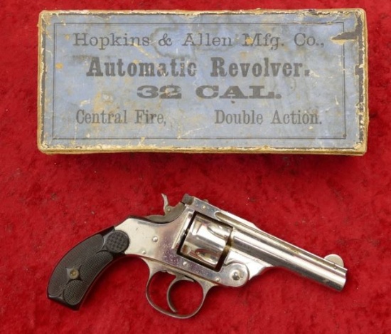 Hopkins & Allen 32 cal Auto Revolver w/Box