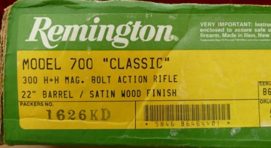 NIB Remington 300 H&H Model 700 Classic