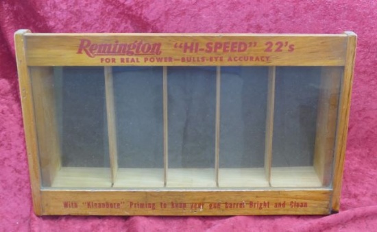 Vintage Remington Wooden 22 Store Display
