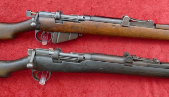 Pair of British Lee Enfield No. 3 Rifles