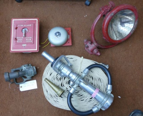 Lot of Vintage Fire Equipment