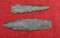 Pair of Knife River Spear Points