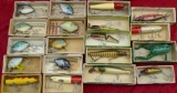 Grouping of 20 Vintage Fish Lures w/Boxes