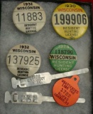 Collection of Wisconsin Hunting Buttons