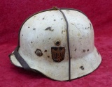 German M35 WWII Snow Camo Army Helmet